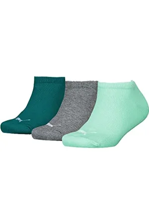 PUMA Unisex Kids Invisible Footie Hosiery, Mint/Lagoon Green, 23/26