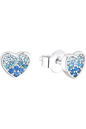 QS by s.Oliver Ohrstecker 925 Sterling Silber Mädchen Kinder Ohrschmuck, mit Schmuckstein, Kommt in Schmuck Geschenk Box