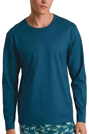 Calida RMX Sleep Langarmshirt Herren, aus 100% Baumwolle
