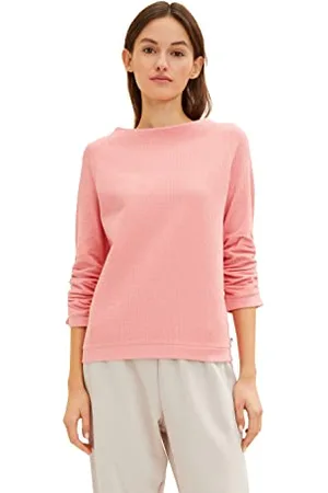 TOM TAILOR Damen Sweatshirt mit Raffarm 1034290, , XL
