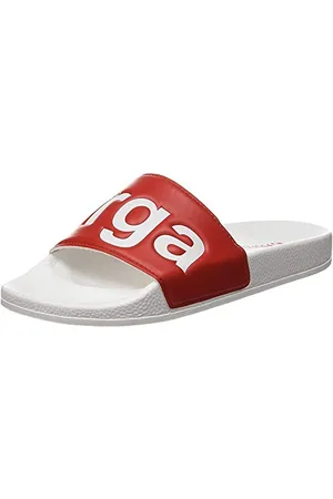 Superga Unisex 1908 Slides POLYSOFT Dusch-& Badeschuhe, Weiß (White-Red A06)