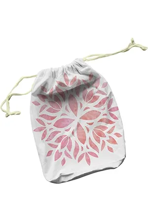 Questo Casa Bedruckte Baumwoll Taschen mit Kordelzug, Einkaufstasche, Stoffsack, Stofftasche, Beutel, Gemüsesack, Wiederverwendbare, Faltbar, Größe: 40x50 Cm
