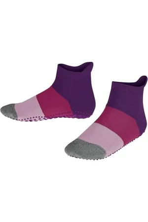Falke Unisex Kinder Stoppersocken Colour Block K Hp Baumwolle rutschhemmende Noppen 1 Paar, , 35/38 EU