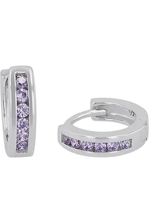 Prinzessin Lillifee Creolen 925 Sterling Silber Mädchen Kinder Ohrschmuck, mit Zirkonia synth., 1,2 cm, Silber, Kommt in Schmuck Geschenk Box, 2036437