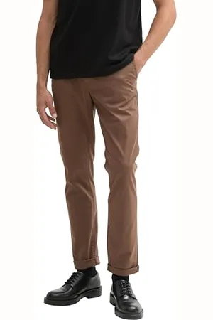 TOM TAILOR Herren 1027694 Slim Chino Hose, 14525-Chocolate Brown Beige, 31W x 30L