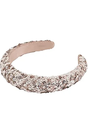 Maya Deluxe Damen Womens Embellished Headband for Ladies Adults Sequin Alice Band Bridal Hair Accessories Bridesmaid Evening Formal Stirnband, , One Size