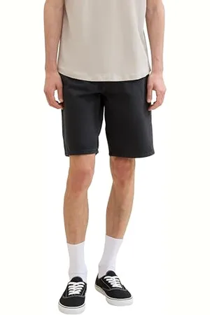 TOM TAILOR Herren Loose Fit Bermuda Shorts, coal grey, M