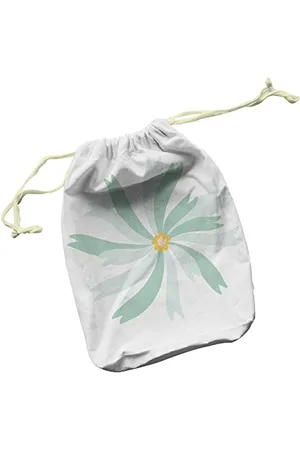 Questo Casa Bedruckte Baumwoll Taschen mit Kordelzug, Einkaufstasche, Stoffsack, Stofftasche, Beutel, Gemüsesack, Wiederverwendbare, Faltbar, Größe: 40x50 Cm