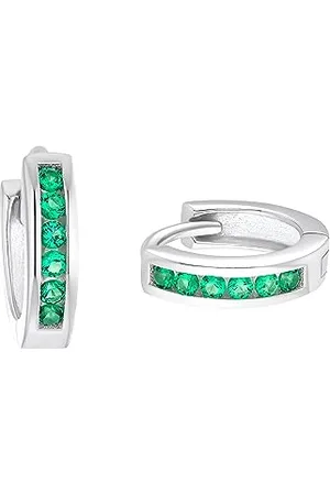 Prinzessin Lillifee Creolen 925 Sterling Silber Mädchen Kinder Ohrschmuck, mit Zirkonia synth., 1,2 cm, Silber, Kommt in Schmuck Geschenk Box, 2036982