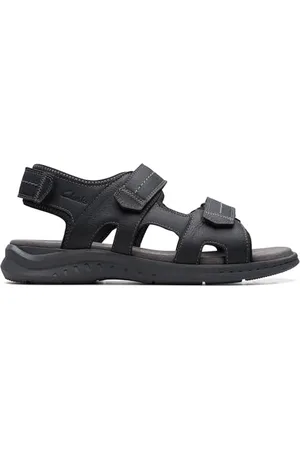 Clarks Herren Walkford Walk Sandal, Black, 41.5 EU