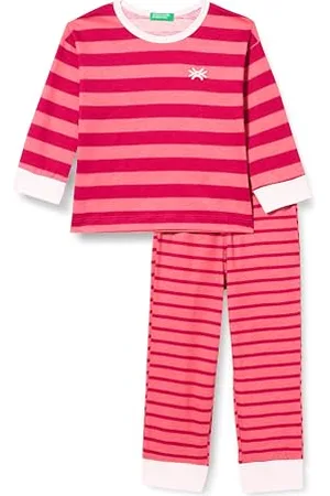 Benetton Mädchen Pig(Maglia+Pant) 3ZTH0P04V Pyjamaset, , XS