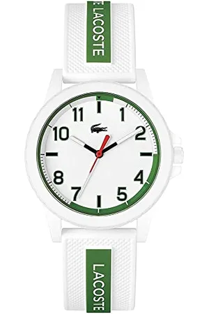 Lacoste Analog Quarzuhr für die Jugend Kollektion Rider mit Weisses Silikonarmband - 2020140