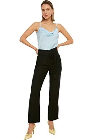 Trendyol Schwarze gerade Hosen, , 40