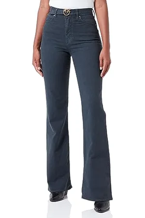 Pinko Damen Felix Belt Flare Bull Comfort Jeans,
