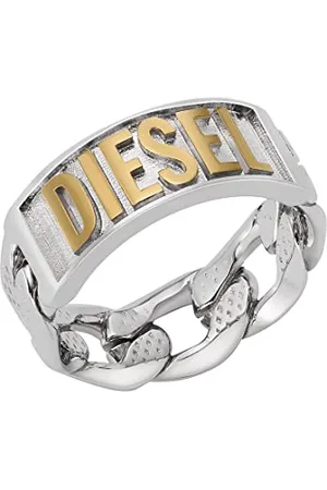 Diesel Herren-Herrenring Edelstahl 63 Bicolor 32023700
