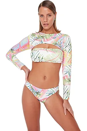 Trendyol Damen Bikinihose mit normaler Taille Bademode, , 42