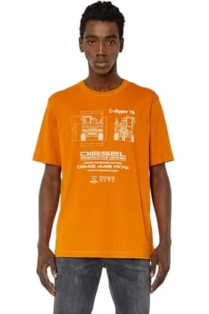 Diesel _T-JUST-SLITS-G1 MAGL_SHIRT_Orange_XL