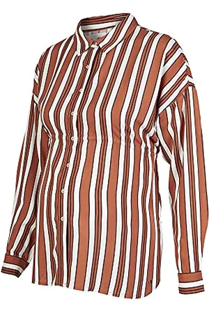 ESPRIT Damen Blouse ls AOP Bluse, Rust-251, 44