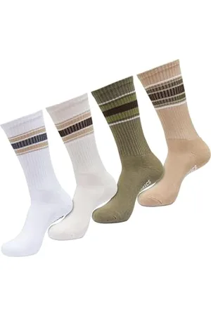Urban classics Unisex TB6536-Layering Stripe 4-Pack Socken, , 47-50
