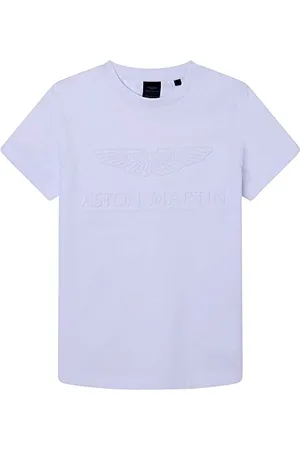 Hackett Jungen Amr Emboss Tee T-Shirt, White, 2 Years