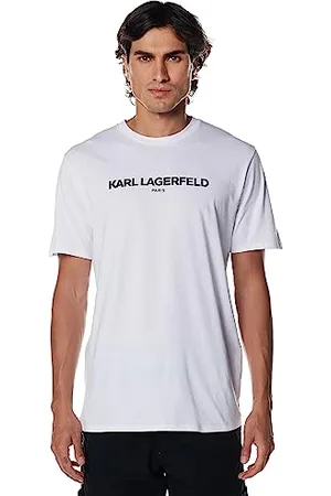 Karl Lagerfeld Herren Soft Crew Neck Tonal Logo Short Sleeve T-Shirt, , XL