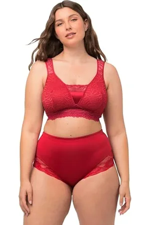 Ulla Popken Damen, große Größen, Bralette, Spitze, ohne Bügel, Cup B - F