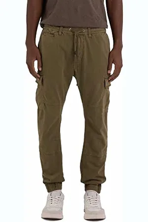 Replay Herren Hose aus Baumwolle, (Grün), XXL