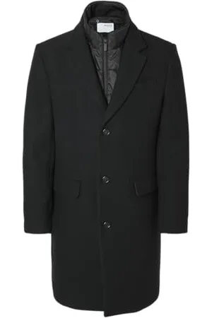 SELECTED Male 2-in-1 Mantel Einreihiger