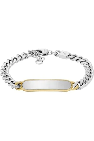Fossil Drew Herrenarmband aus Edelstahl mit Karabinerverschluss