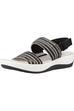 Clarks Damen Arla Stroll Sandale, Black Combi, 40 EU