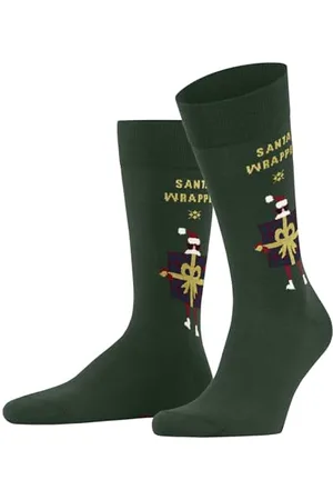 Burlington Herren Socken X-Mas Wrapper M So Baumwolle gemustert 1 Paar, , 40-46