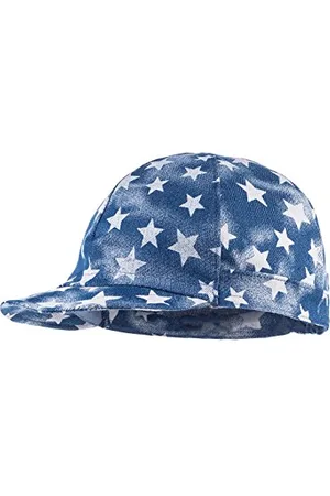 maximo Mädchen Basecap, Jeanscap Kappe, Blau (Jeansmeliert/Silber-Sterne 40), 53