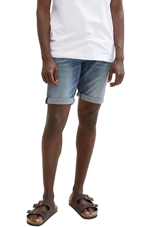 TOM TAILOR Herren Josh Regular Denim Shorts, Tinted Blue Denim, 36