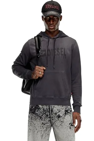 Diesel _S-GINN-HOOD-K44 Felpa_Sweatshirt_Schwarz_XL Große Größen