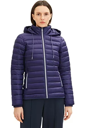 TOM TAILOR Damen 1034123 Lightweight Steppjacke mit Kapuze, , XS