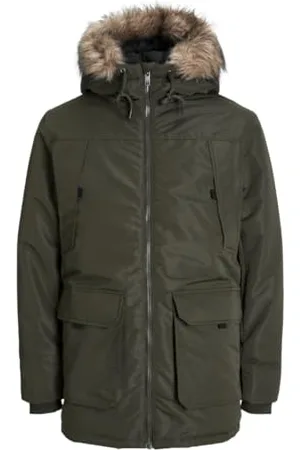 JACK & JONES Herren JJCONSTRUCT Faux FUR PLS Parka-Jacke, , 3XL