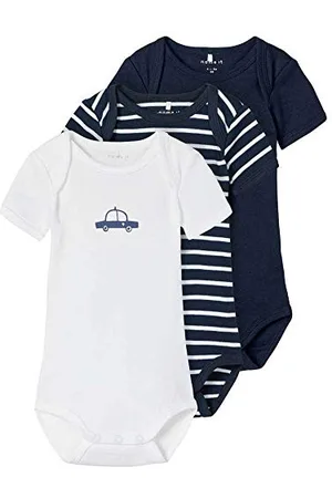 NAME IT Baby-Jungen NBMBODY 3P SS YD 2 NOOS Kleinkind Unterwäsche-Satz, 50