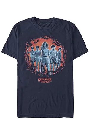 Stranger Things Unisex Tonal Eleven Group Pose Organic Short Sleeve T-shirt T-Shirt, , XXL