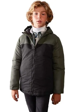 DeFacto Kinder Winterjacke - Jacken für Jungen Regular Fit Hooded