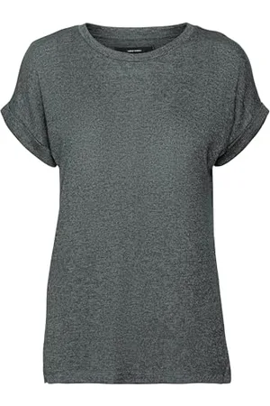 VERO MODA Vmbrianna Ss O-Neck Pullover Boo Rep