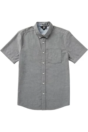 Volcom Herren Everett Oxford Short Sleeve Shirt Hemd mit Button-Down-Kragen, , L