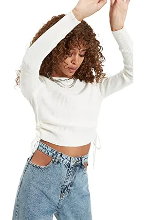 Trendyol Damen Apruk Shiller Detaillierte Knessic-versand Sweater, , S EU