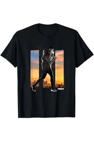 Creed 3 Adonis Sunset Skyline Split Panel Poster T-Shirt