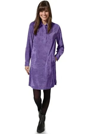 CECIL Damen B144229 Cordkleid In Unifarbe, , XXL EU
