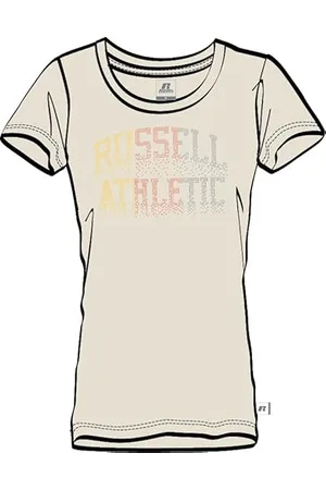 Russell Athletic A01102-RD-419 S/S Crewneck Tee Shirt T-Shirt Damen Größe L