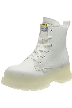 Buffalo Damen ASPHA RLD Mode-Stiefel, White, 40 EU
