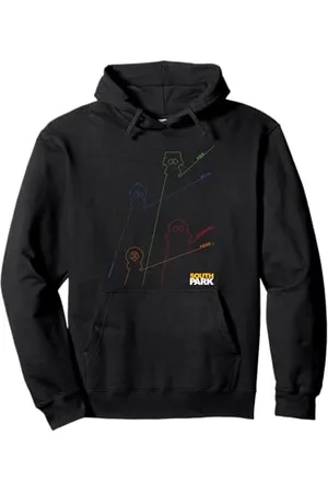 South Park Stan Kenny Kyle & Cartman Linienkunst Pullover Hoodie