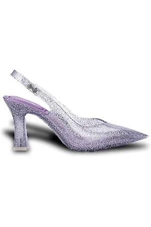 Melissa Damen Slingback-Absatz + Larroude Ad Sandale, durchsichtig, 39 EU