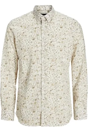 JACK & JONES Jprblabarnes Print Dobby L/S Shirt Sn