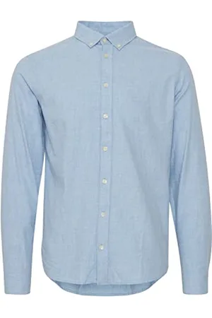 Casual Friday CFAnton LS BD fil a fil Shirt Herren Freizeithemd Hemd Button-Down-Kragen Hochwertige Baumwoll-Qualität, Größe:XL, Farbe:Chambray Blue (154030)